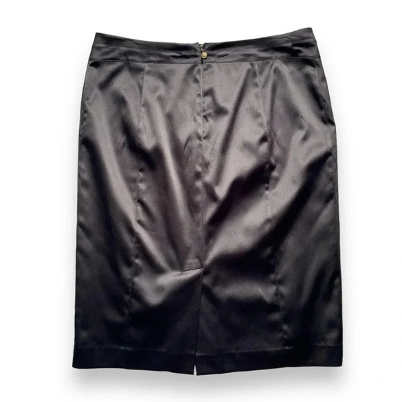 Just Cavalli by Roberto Cavalli Black Satin Pencil Skirt - Picture 5 of 6